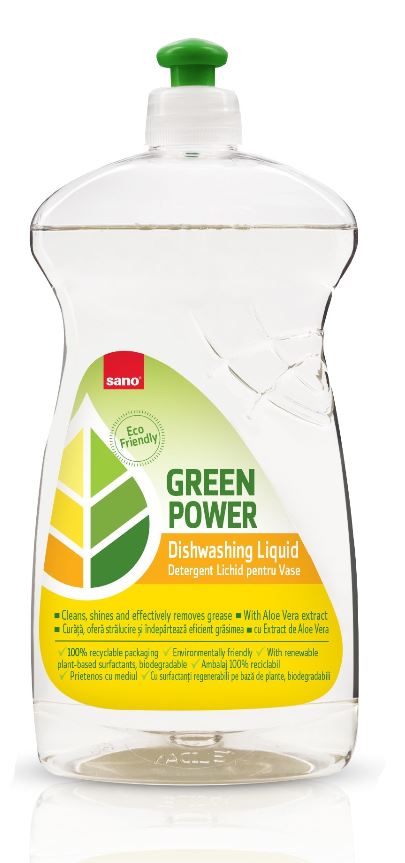 Detergent lichid pentru vase SANO Green Power DISHWASHING Liquid  700ml